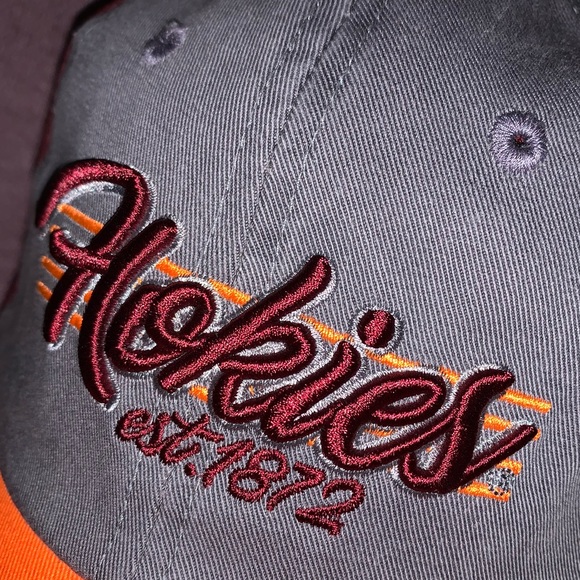 🟠🏔️🏟️ University of Virginia Tech HOKIES Relaxed Fit Hat 🏟️🏔️🟠 - Picture 2 of 7